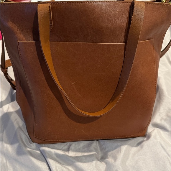 Madewell Brown Leather Tote - Picture 4 of 8